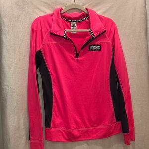 COPY - PINK ULTIMATE half zip pullover